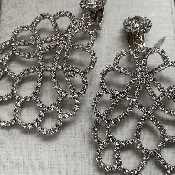 Kenneth Lane Rhinestone Chandelier Earrings - Picture 6 of 7